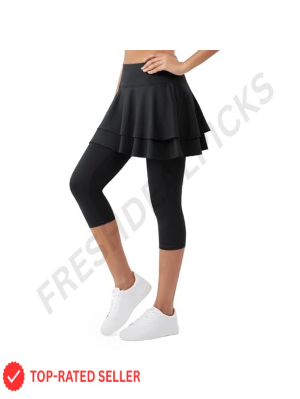Women's Skirted Leggings with Pockets High Waist Athletic Skort